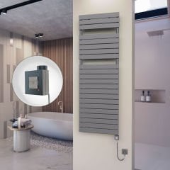 10H Elektrikli Havlupan 600x1772 Antrasit Ktx1 1000 Watt Spiral Kablolu