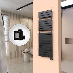 20H Elektrikli Havlupan 500x1550 Mat Siyah Ktx1 1000 Watt
