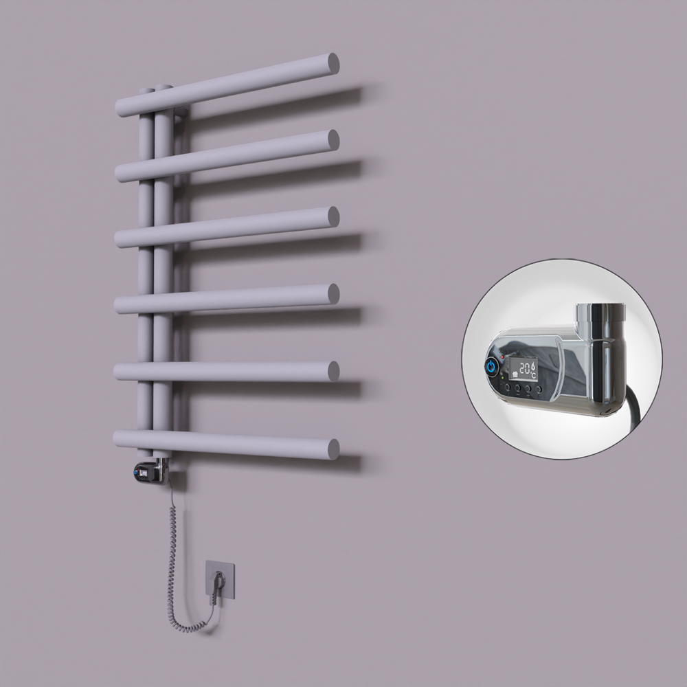Tuna Dekoratif Elektrikli Havlupan 600x850 Gri (Thesis Termostat) 300W