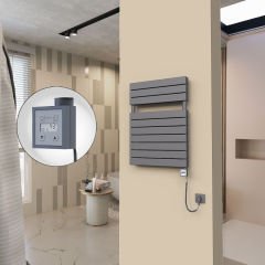 20H Elektrikli Havlupan 600x810 Antrasit Ktx3 1000 Watt Spiral Kablolu