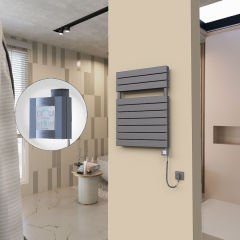 20H Elektrikli Havlupan 600x810 Antrasit Ktx4 1000 Watt Spiral Kablolu