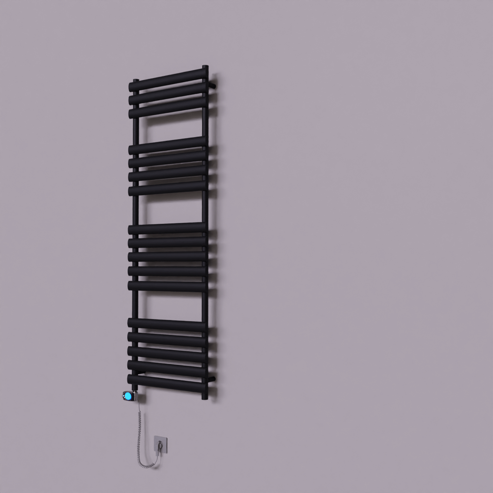 Volga Dekoratif Elektrikli Havlupan 500x1600 Siyah (Musa Termostat) 900W