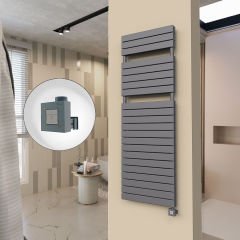 20H Elektrikli Havlupan 600x1772 Antrasit Ktx1 1000 Watt