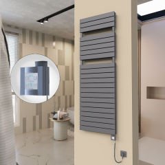 20H Elektrikli Havlupan 600x1772 Antrasit Ktx4 1000 Watt Spiral Kablolu