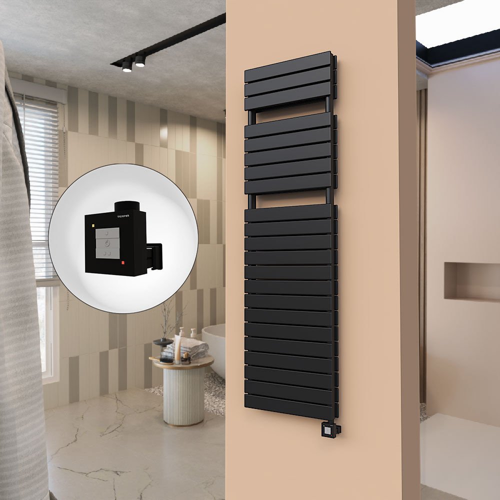 21H Elektrikli Havlupan 500x1772 Mat Siyah Ktx1 1000 Watt
