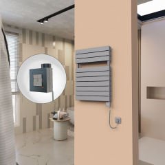 21H Elektrikli Havlupan 600x810 Antrasit Ktx1 1000 Watt Spiral Kablolu