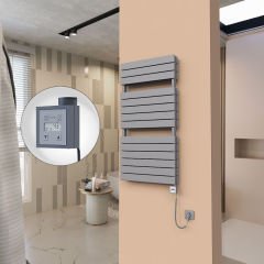21H Elektrikli Havlupan 600x1180 Antrasit Ktx3 1000 Watt Spiral Kablolu
