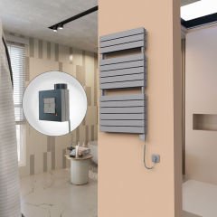 21H Elektrikli Havlupan 600x1180 Antrasit Ktx1 1000 Watt Spiral Kablolu