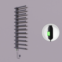 Tuna Dekoratif Elektrikli Havlupan 600x1750 Koyu Antrasit (On/Off Düğmeli) 900W