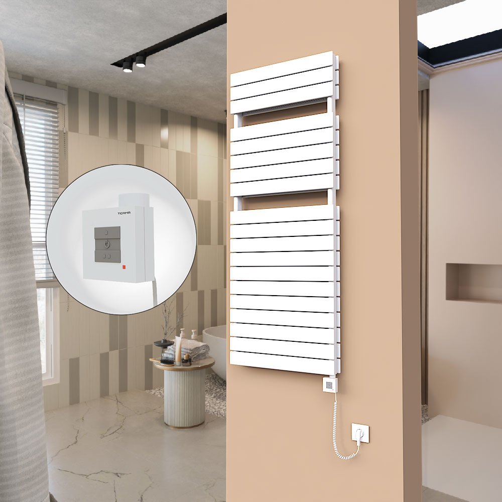 21H Elektrikli Havlupan 600x1550 Beyaz Ktx1 1000 Watt Spiral Kablolu