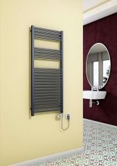 Barbados Elektrikli Havlupan 600 Watt 500x1200 Antrasit (Thesis Termostat)