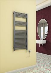 Barbados Elektrikli Havlupan 600 Watt 500x1200 Antrasit (On/Off Düğmeli)