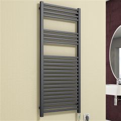 Barbados Elektrikli Havlupan 600 Watt 500x1200 Antrasit (On/Off Düğmeli)