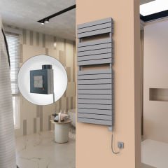 21H Elektrikli Havlupan 600x1550 Antrasit Ktx1 1000 Watt Spiral Kablolu