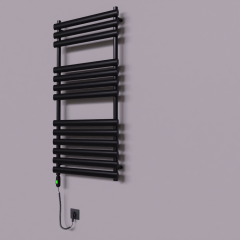 Volga Dekoratif Elektrikli Havlupan 600x1200 Siyah (On/Off Düğmeli) 600W