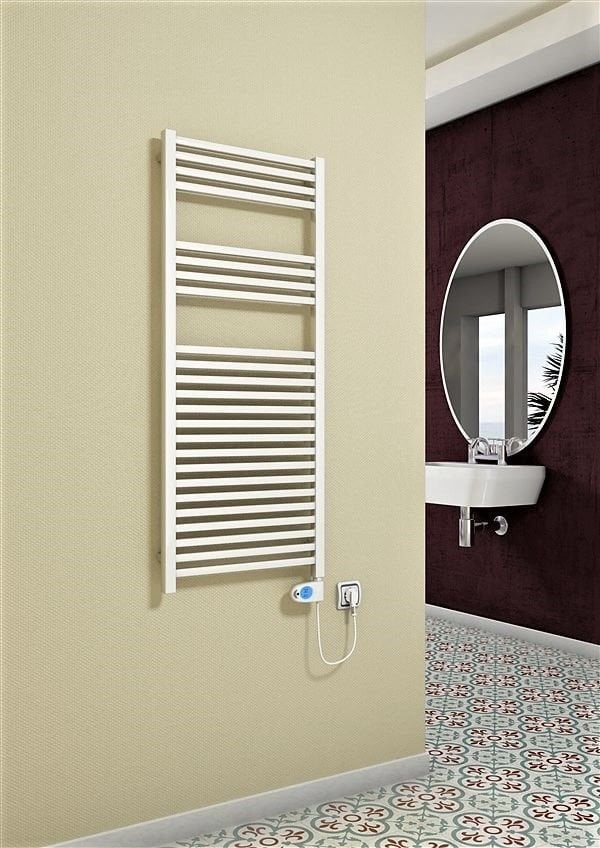 Barbados Elektrikli Havlupan 600 Watt 500x1200 Beyaz (Musa Termostat)