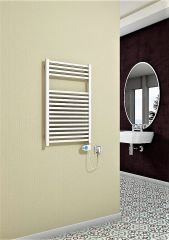 Barbados Elektrikli Havlupan 600 Watt 500x800 Beyaz (Musa Termostat)