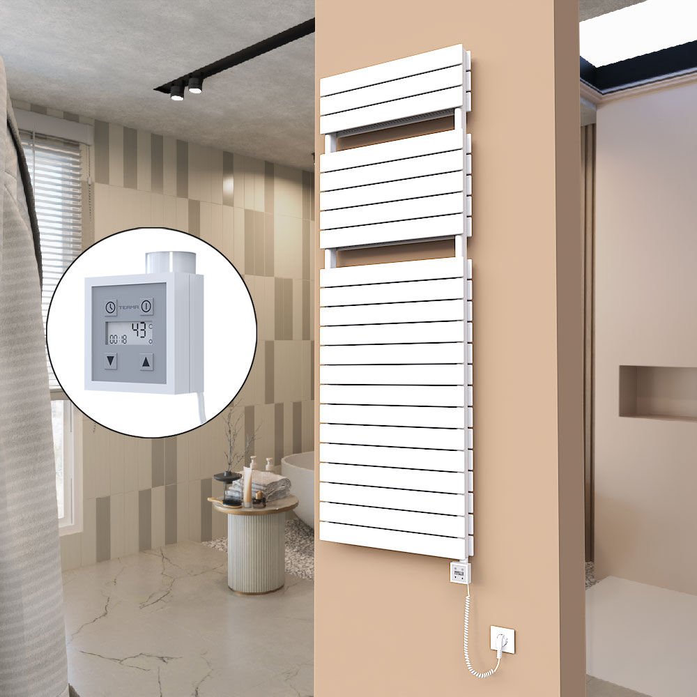 21H Elektrikli Havlupan 600x1772 Beyaz Ktx3 1000 Watt Spiral Kablolu