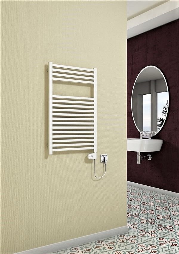 Barbados Elektrikli Havlupan 600 Watt 500x800 Beyaz (Thesis Termostat)