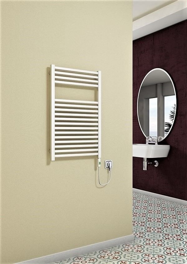 Barbados Elektrikli Havlupan 600 Watt 500x800 Beyaz (On/Off Düğmeli)