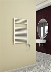 Barbados Elektrikli Havlupan 600 Watt 500x800 Beyaz (On/Off Düğmeli)