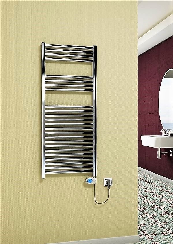 Barbados Elektrikli Havlupan 600 Watt 500x1200 Krom (Musa Termostat)