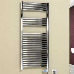 Barbados Elektrikli Havlupan 600 Watt 500x1200 Krom (Musa Termostat)