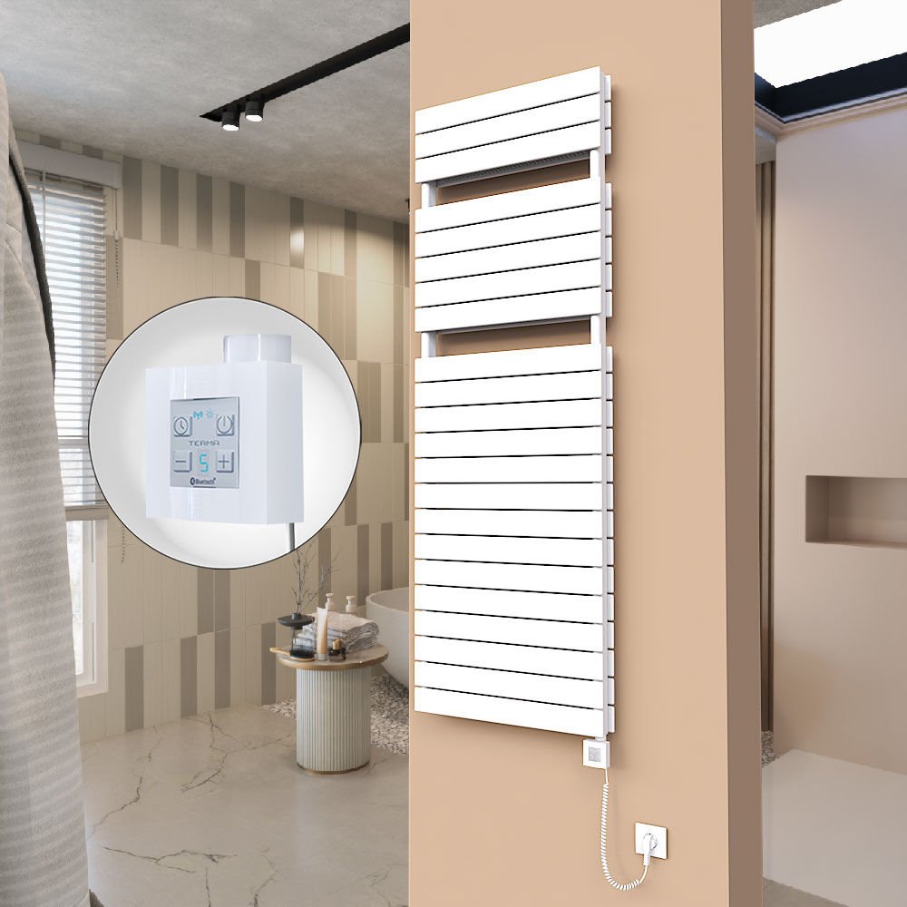 21H Elektrikli Havlupan 600x1772 Beyaz Ktx4 1000 Watt Spiral Kablolu