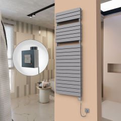 21H Elektrikli Havlupan 600x1772 Antrasit Ktx1 1000 Watt Spiral Kablolu