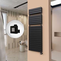 21H Elektrikli Havlupan 600x1772 Mat Siyah Ktx1 1000 Watt