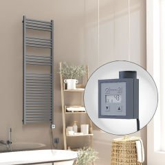 Barbados Elektrikli Havlupan 500x1600 Antrasit Texture (KTX3 Termostat) 1000W Spiral Kablolu