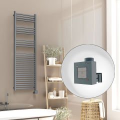 Barbados Elektrikli Havlupan 500x1600 Antrasit Texture (KTX1 Termostat) 1000W