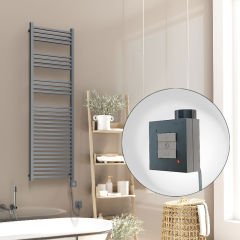 Barbados Elektrikli Havlupan 500x1600 Antrasit Texture (KTX1 Termostat) 1000W Spiral Kablolu