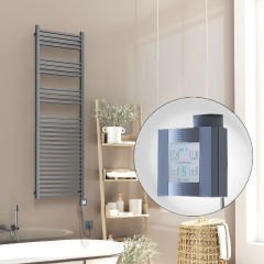 Barbados Elektrikli Havlupan 500x1600 Antrasit Texture (KTX4 Termostat) 1000W Spiral Kablolu
