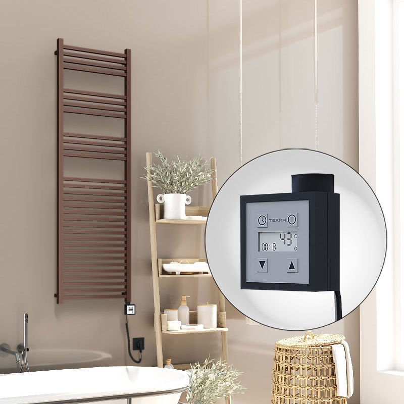 Barbados Elektrikli Havlupan 500x1600 Bakır Eskitme Parlak (KTX3 Termostat) 600W Spiral Kablolu