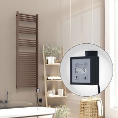 Barbados Elektrikli Havlupan 500x1600 Bakır Eskitme Parlak (KTX3 Termostat) 600W Spiral Kablolu