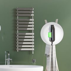 TAHITI Elektrikli Havlupan 500x950 Krom  (On/Off Düğmeli) 300W