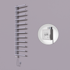 Zap Dekoratif Elektrikli Havlupan 500x1150 Gri (KTX3 Termostat) 300W Spiral Kablolu
