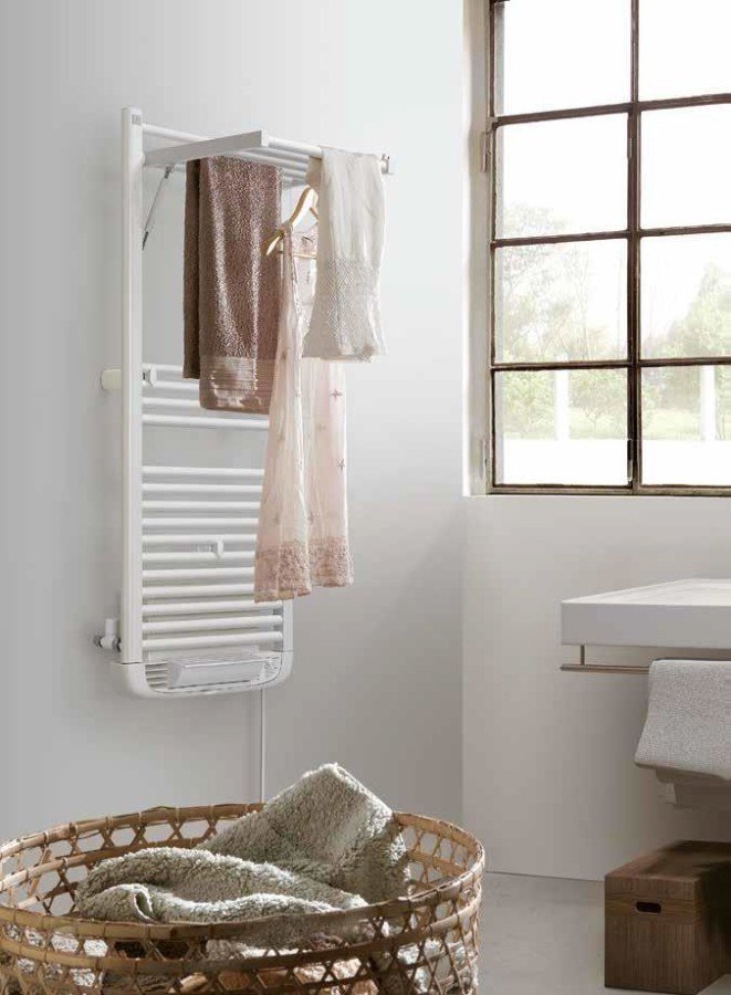 Dryer Plus Mixed Elektrikli  ve Sulu Sistem Raflı Havlupan 500x1291 Beyaz