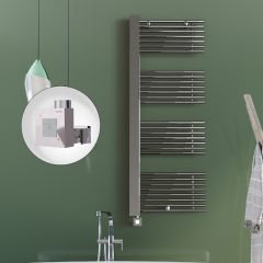MALE Elektrikli Havlupan 600x1600  Krom (KTX1 Termostat) 600W Spiral Kablolu