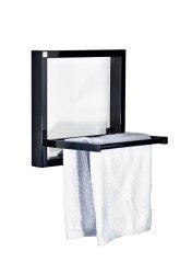Towel Box Elektrikli Raflı Havlupan 480x480 Siyah
