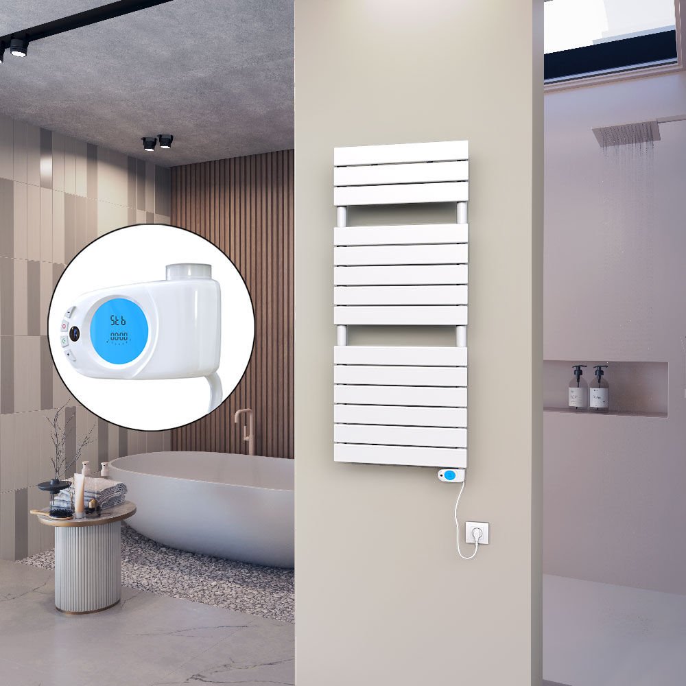 10H Elektrikli Havlupan 500x1180 Beyaz (Musa Termostat) 600 W