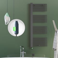 MALE Elektrikli Havlupan 600x1600  Antrasit (On/Off Düğmeli) 900W