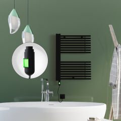 MALE Elektrikli Havlupan 600x800  Siyah (On/Off Düğmeli) 600W