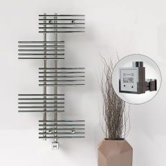 FIJI Elektrikli Havlupan 650x1250 Krom (KTX3 Termostat) 300W