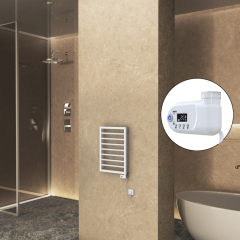 NAXOS Elektrikli Havlupan 450x655 Beyaz Mat (Thesis Termostat) 300W