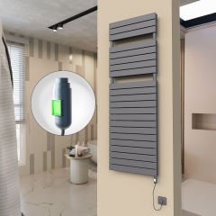 20H Elektrikli Havlupan 600x1772 Antrasit (On/Off Düğmeli) 1500 W