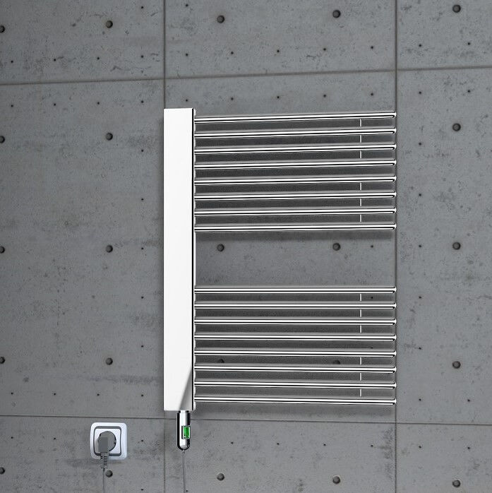 Male Elektrikli Havlupan 600x800 Krom (On/Off Düğmeli) 300 W