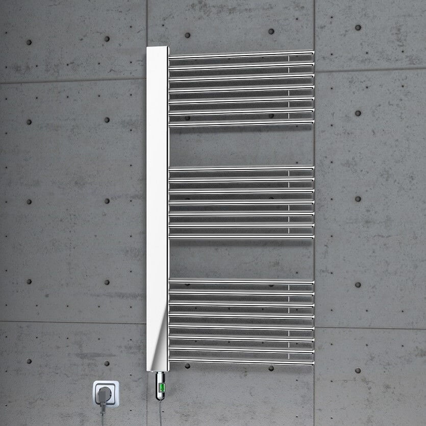 Male Elektrikli Havlupan 600x1190 Krom (On/Off Düğmeli) 600 Watt