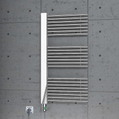 Male Elektrikli Havlupan 600x1190 Krom (On/Off Düğmeli) 600 Watt